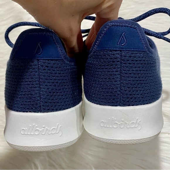 Allbirds Men's Tree Runners in Classic Marine Blue‎ (White Sole) - Picture 9 of 11